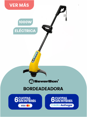 1000W ELÉCTRICA SeverBon BORDEADORA 6 CUOTAS SIN INTERÉS VISA 6 CUOTAS SIN INTERÉS Crédito Authogar
